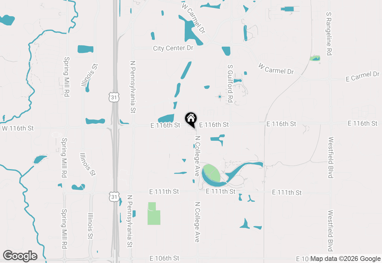 Map of 11567 Huffington Street, Carmel, IN 46032