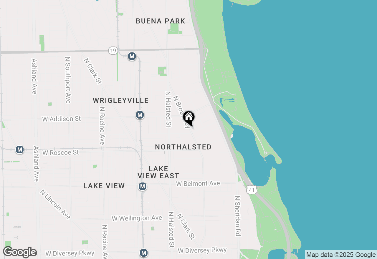 Map of 3514 N Broadway Street #2, Chicago, IL 60657