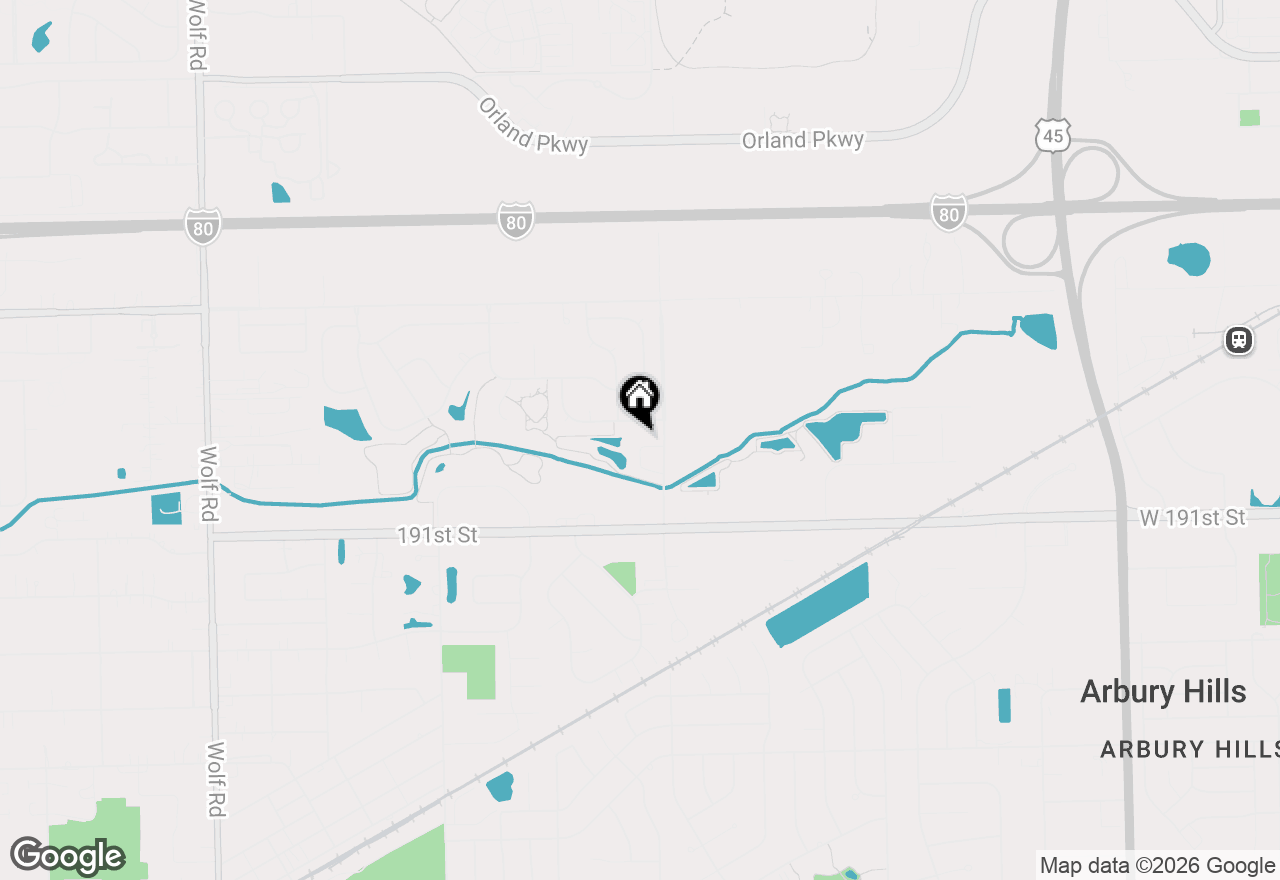Map of 18912 Marley Lane, Mokena, IL 60448