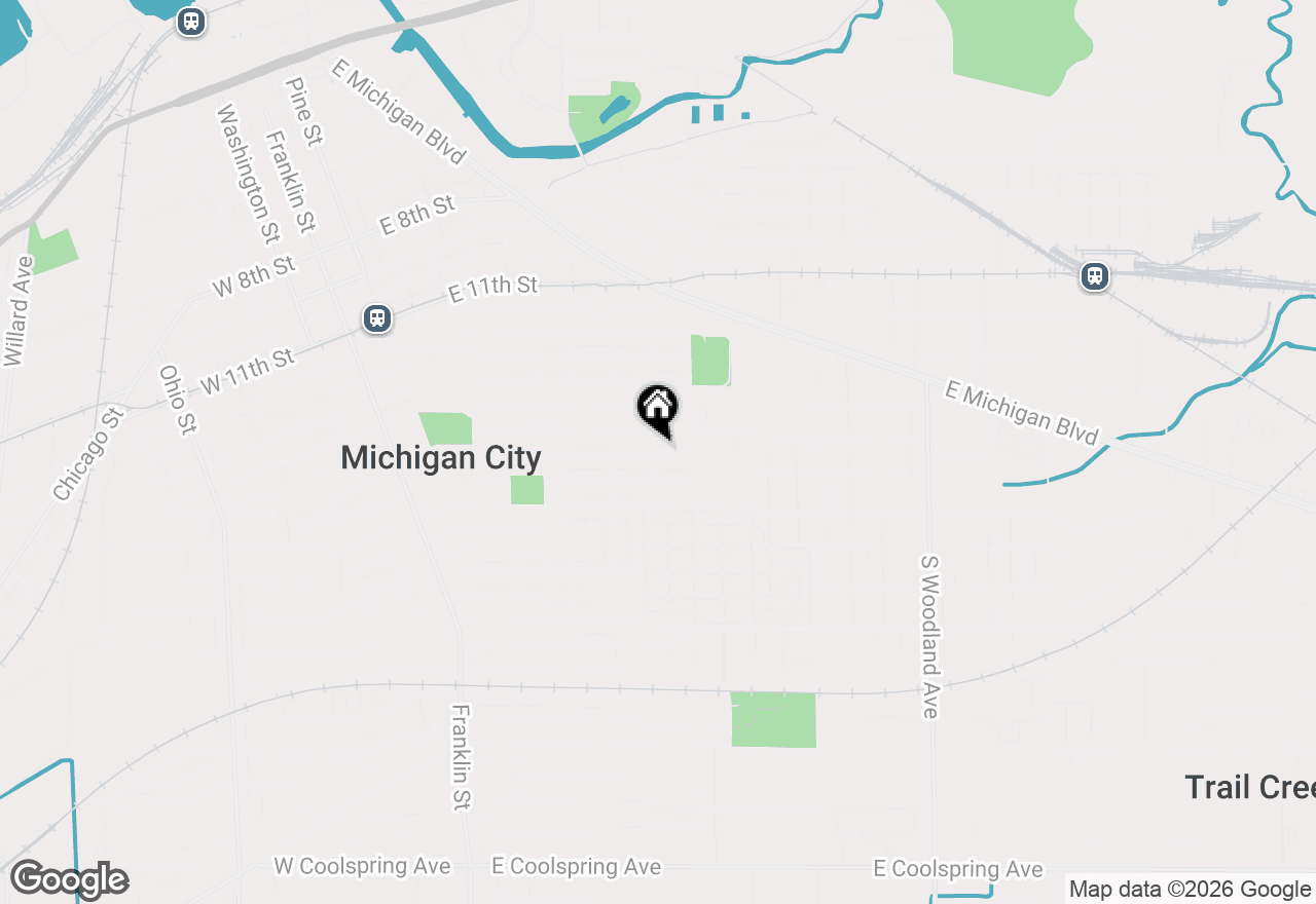 Map of 610 Poplar Street, Michigan City, IN 46360