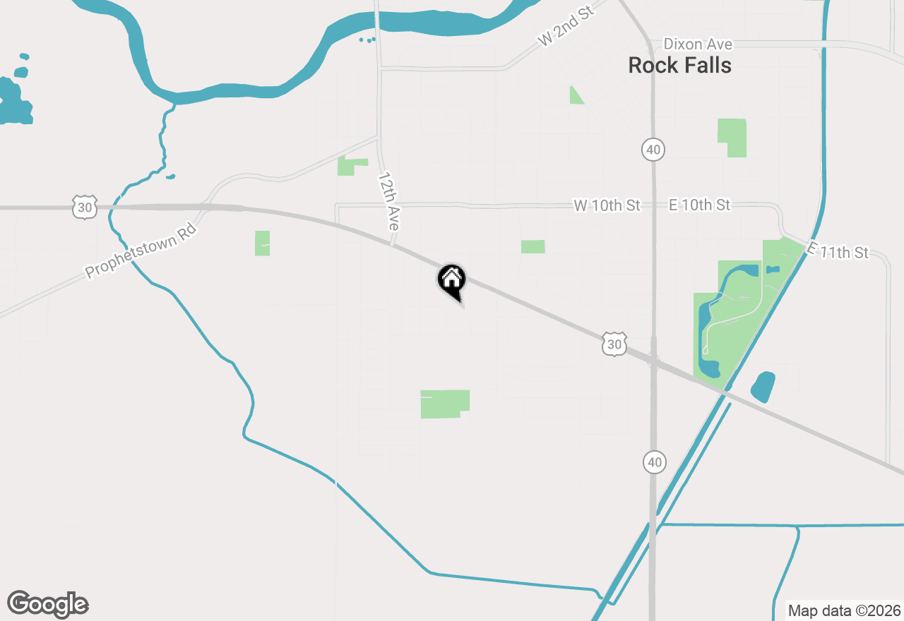 Map of 1417 10th Avenue, Rock Falls, IL 61071