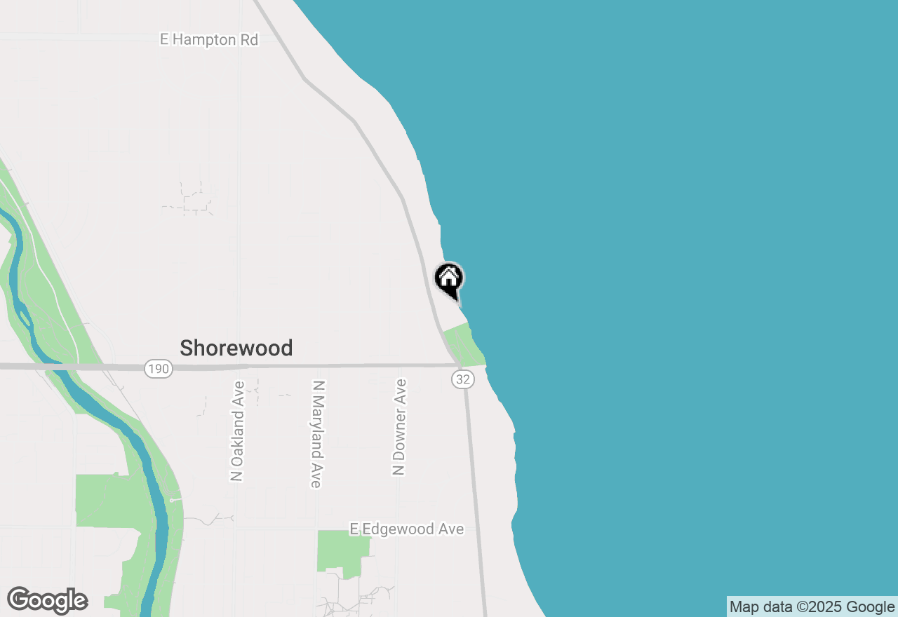 Map of 4090 N Lake Dr, Shorewood, WI 53211