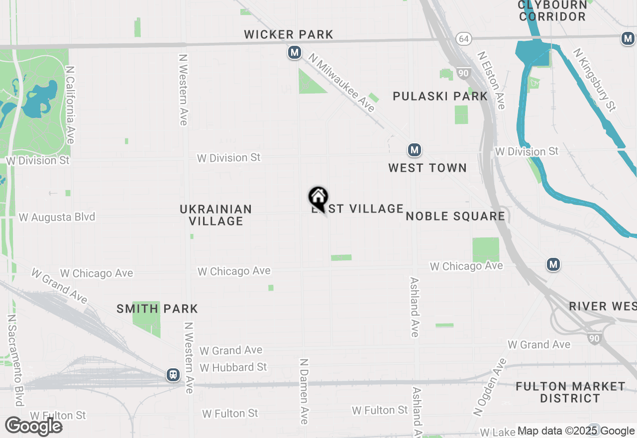 Map of 949 N Winchester Avenue #1R, Chicago, IL 60622