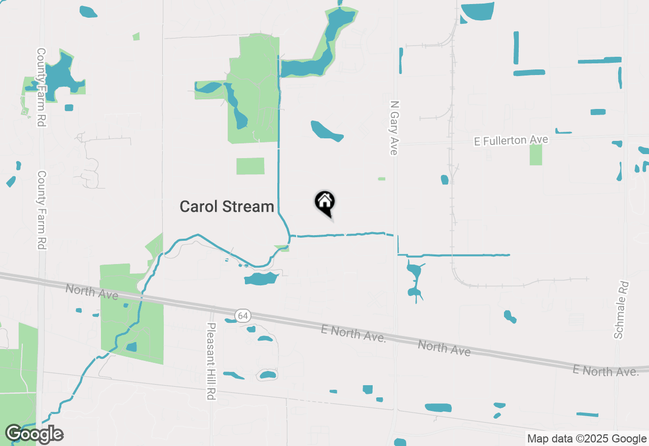 Map of 255 Tomahawk Court, Carol Stream, IL 60188