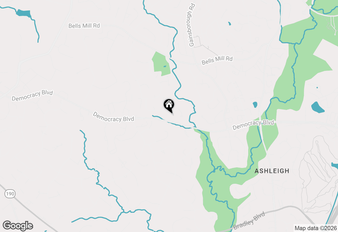 Map of 8610 Hidden Hill Lane, Rockville, MD 20854