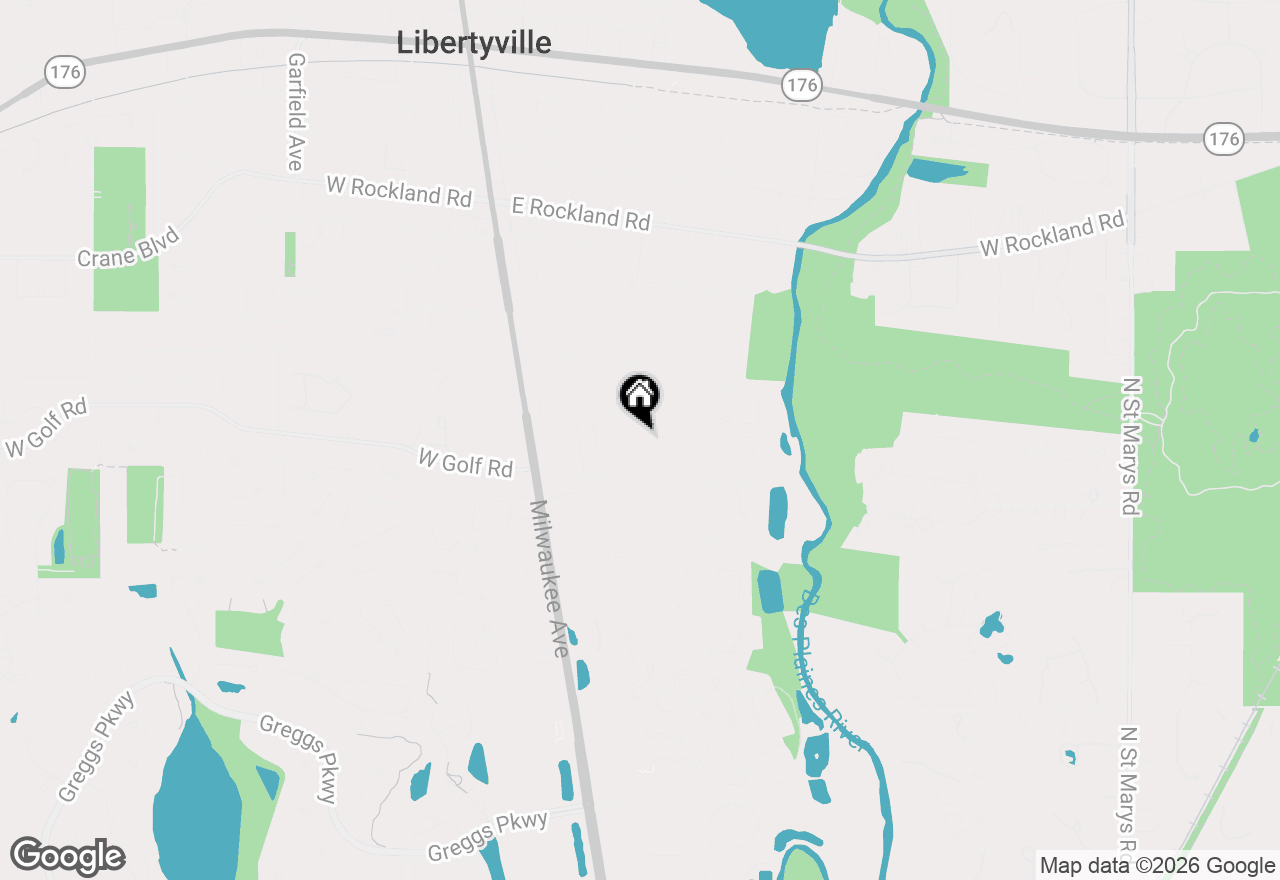 Map of 620 Harvard Lane, Libertyville, IL 60048