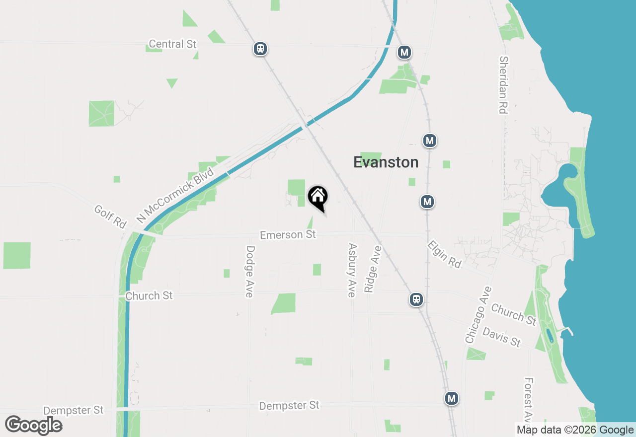 Map of 1928 Jackson Avenue #1A, Evanston, IL 60201