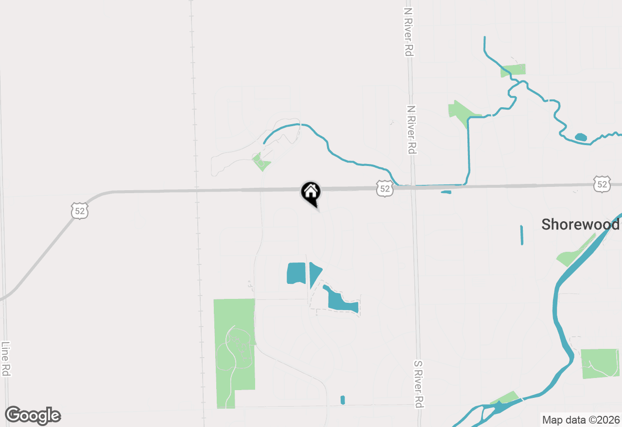 Map of 105 National Court, Shorewood, IL 60404