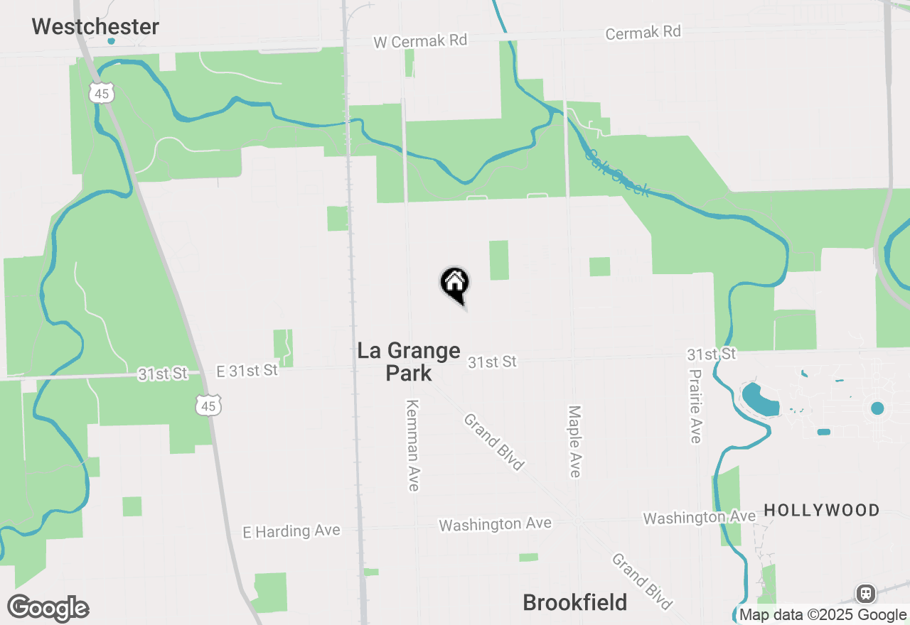 Map of 1209 Cleveland Avenue, La Grange Park, IL 60526