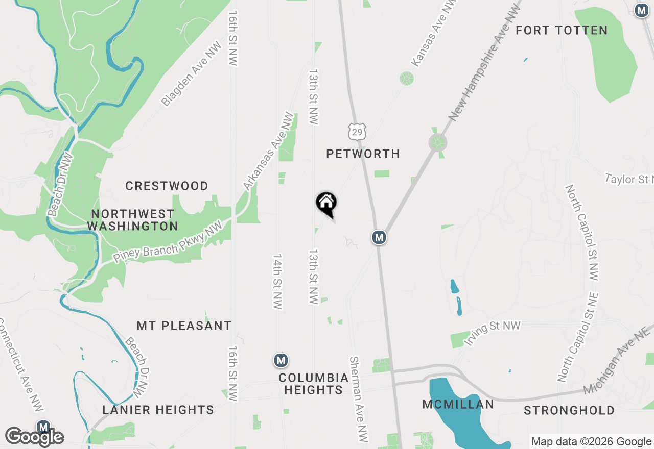 Map of 3801 Kansas Avenue Nw, Washington, DC 20011