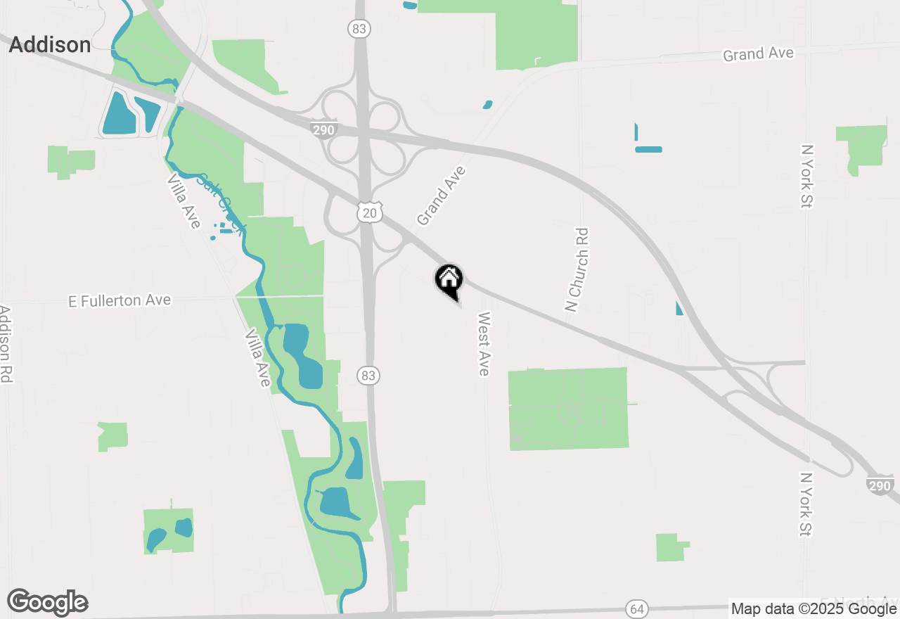 Map of 566 W Babcock Avenue, Elmhurst, IL 60126