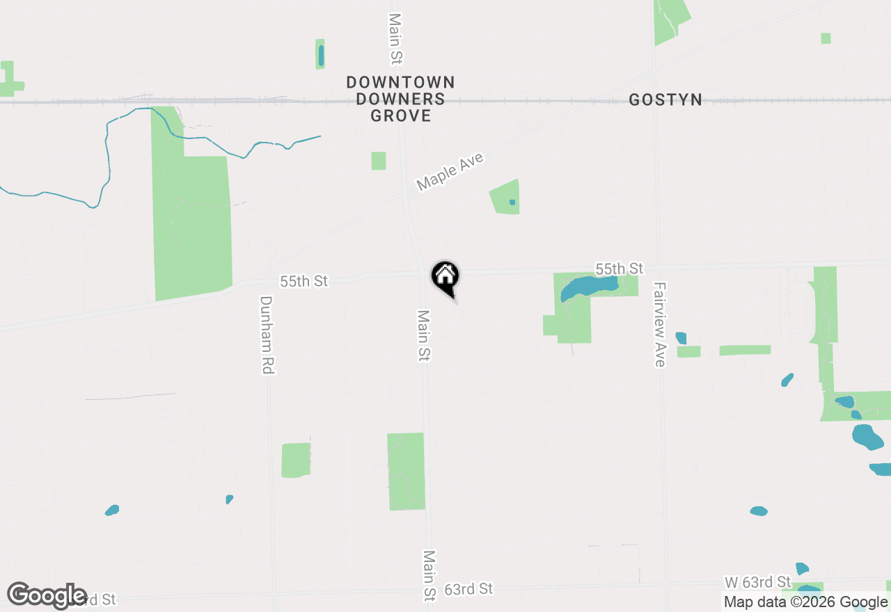 Map of 5536 Webster Street, Downers Grove, IL 60516