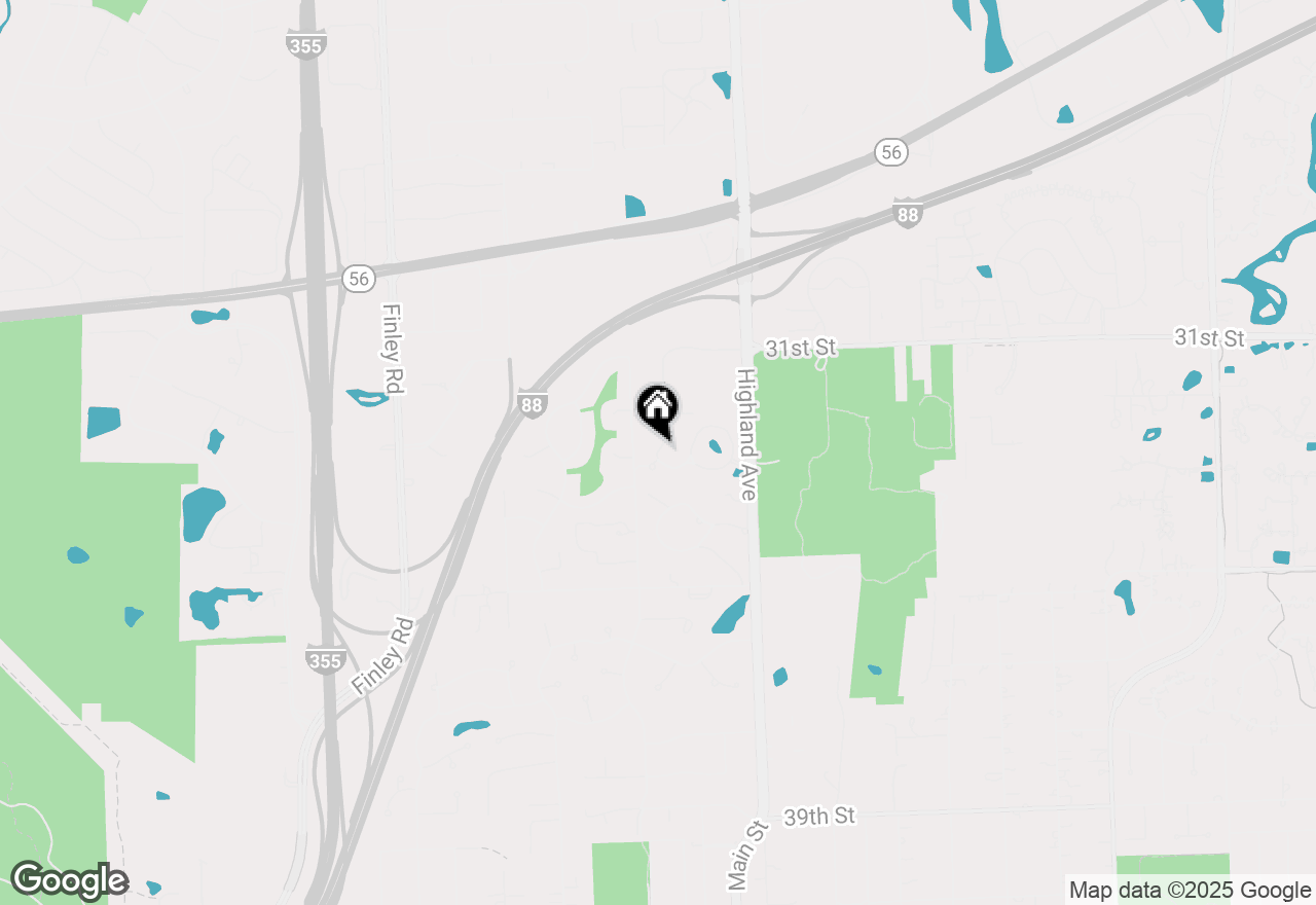 Map of 1160 Mistwood Lane, Downers Grove, IL 60515