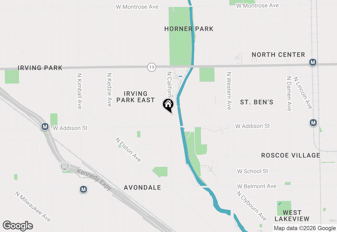 Map of 3646 N California Avenue #3, Chicago, IL 60618