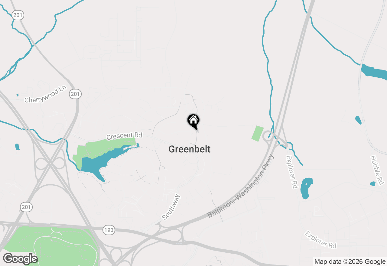 Map of 6 Hillside Road, Greenbelt, MD 20770