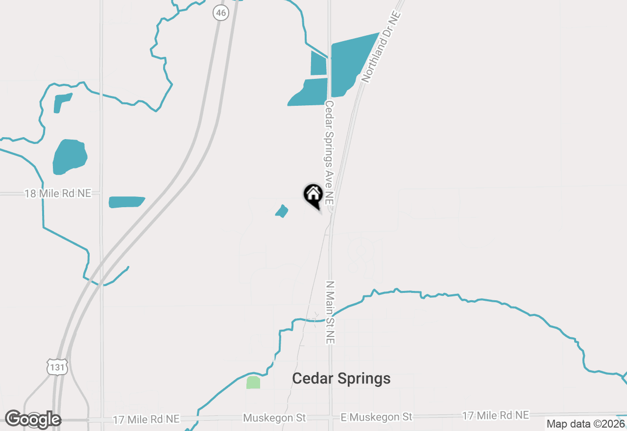 Map of 550 Snow Pine Court, Cedar Springs, MI 49319