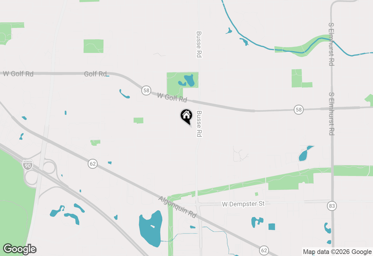 Map of 1113 S Cherrywood Drive, Mount Prospect, IL 60056