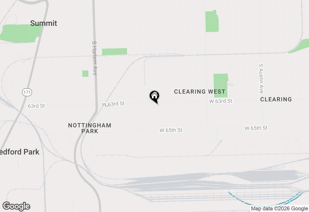 Map of 6319 S Oak Park Avenue #3B, Chicago, IL 60638