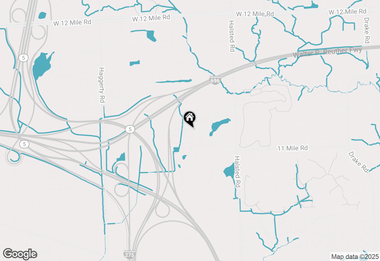 Map of 38251 Saratoga Circle, Farmington, MI 48331
