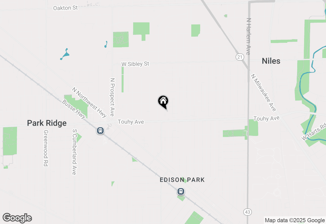 Map of 108 East Avenue, Park Ridge, IL 60068