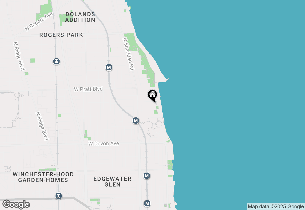 Map of 1057 W North Shore Avenue #2, Chicago, IL 60626