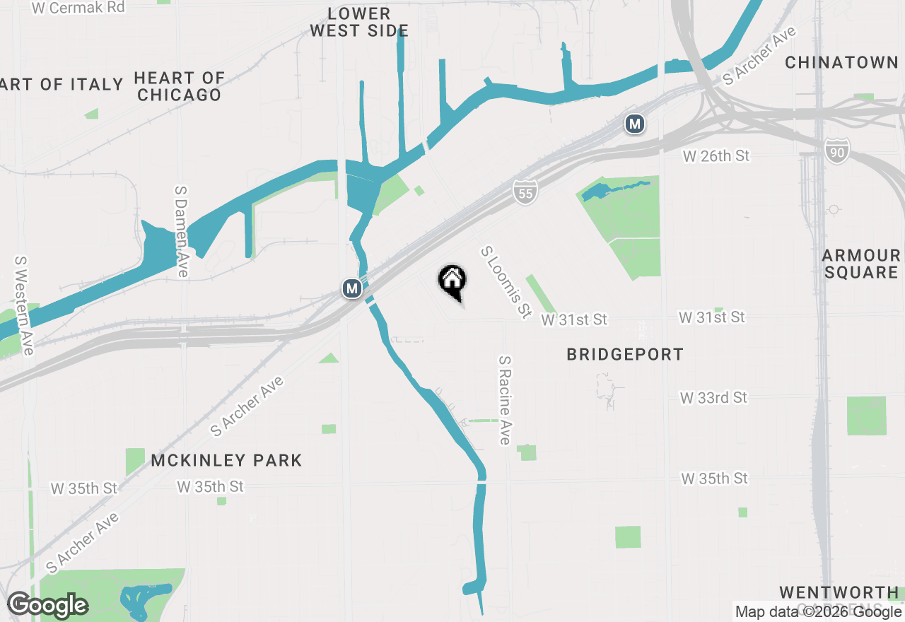 Map of 3088 S Lyman Street, Chicago, IL 60608