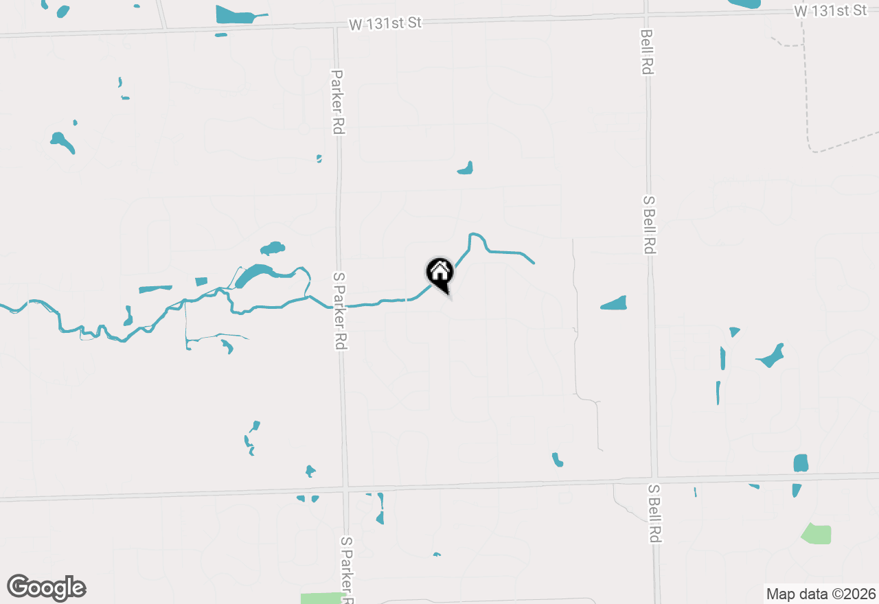 Map of 13326 W Creekside Drive, Homer Glen, IL 60491