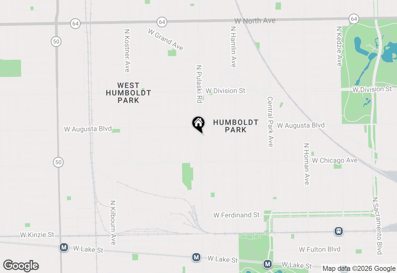 Map of 924 N Pulaski Avenue, Chicago, IL 60651