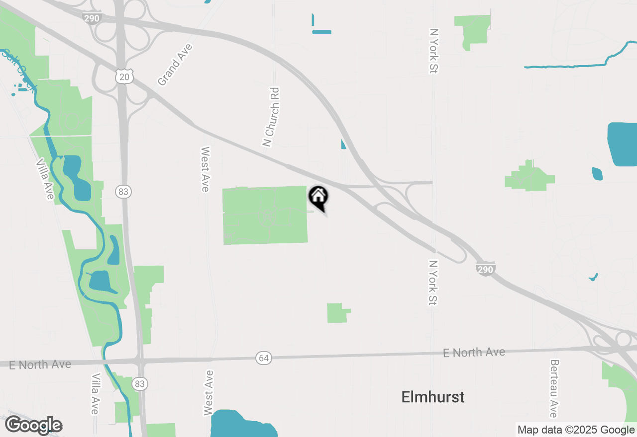Map of 521 N Walnut Street, Elmhurst, IL 60126