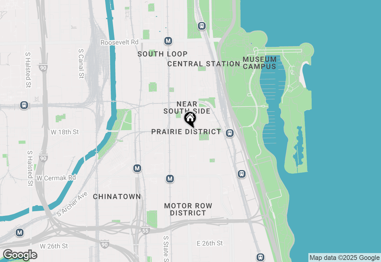 Map of 1801 S Michigan Avenue #701, Chicago, IL 60616