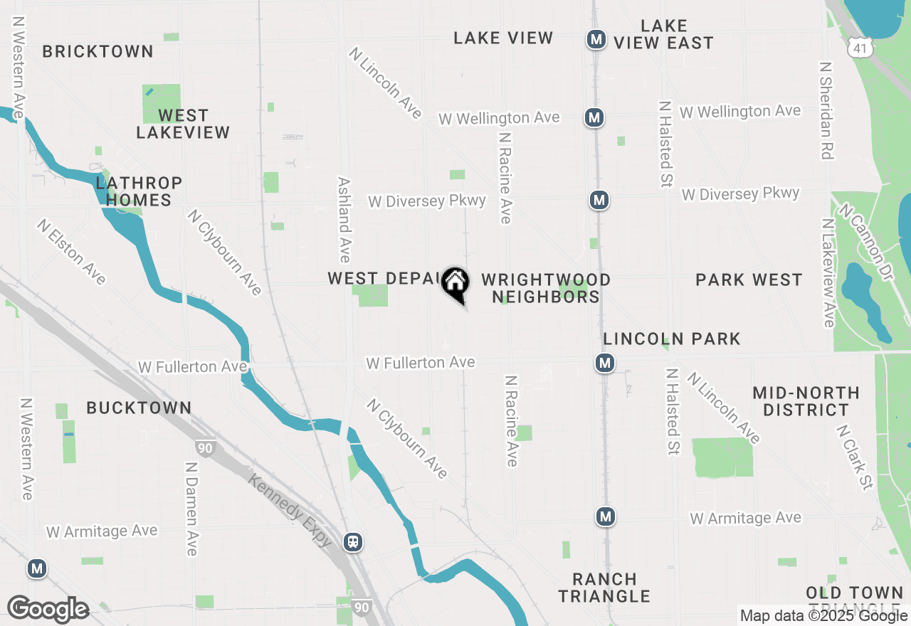 Map of 2501 N Wayne Avenue #13, Chicago, IL 60614