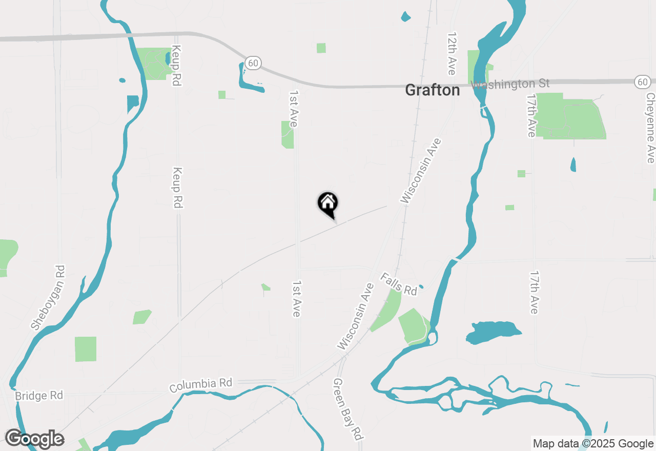 Map of 171 Maple St, Grafton, WI 53024