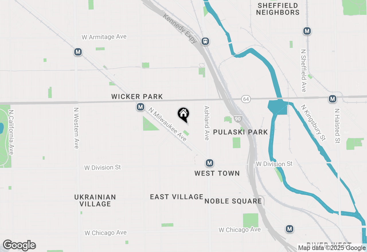 Map of 1730 W Beach Avenue #1, Chicago, IL 60622