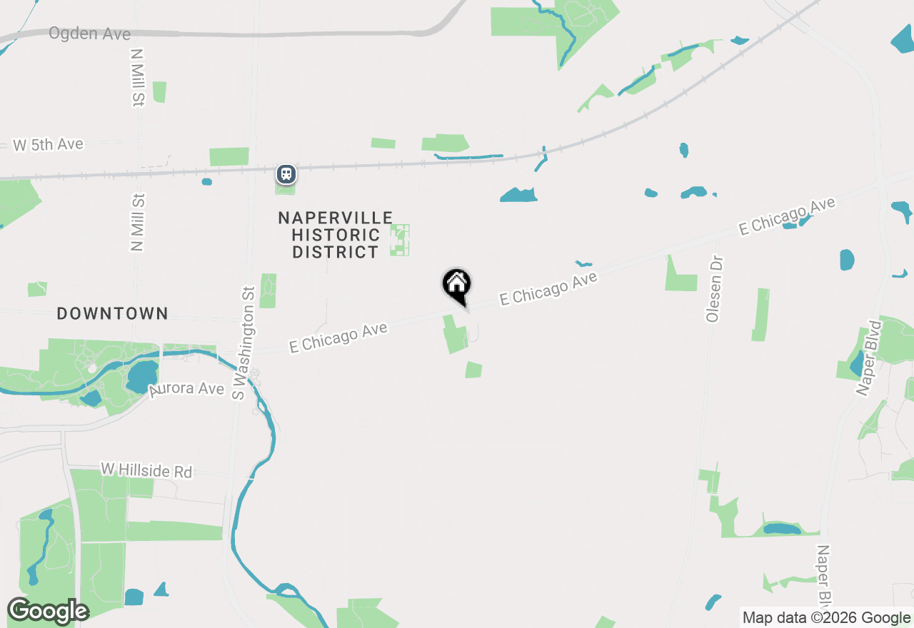 Map of 908 E Chicago Avenue, Naperville, IL 60540