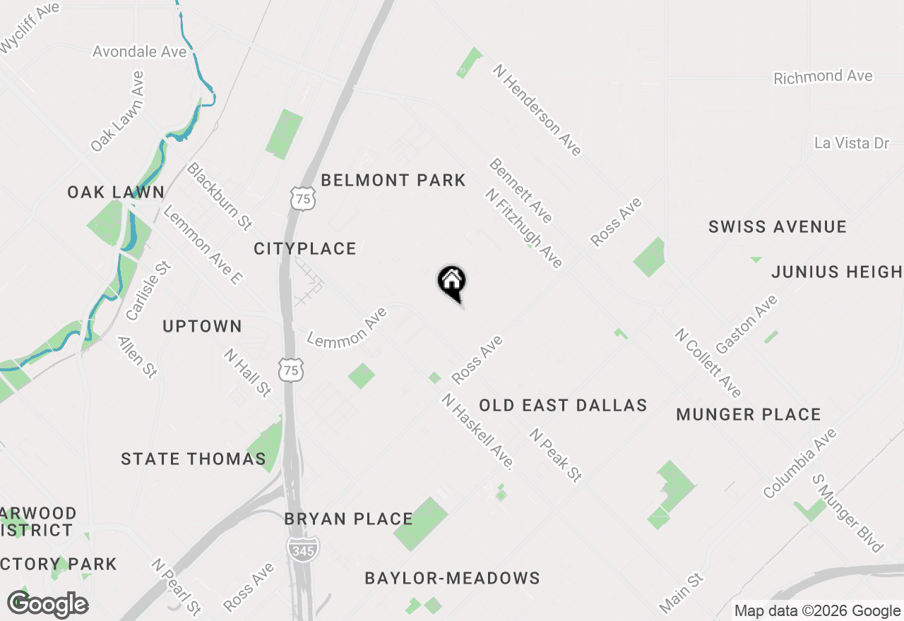 Map of 1914 Ashby Street #103, Dallas, TX 75204