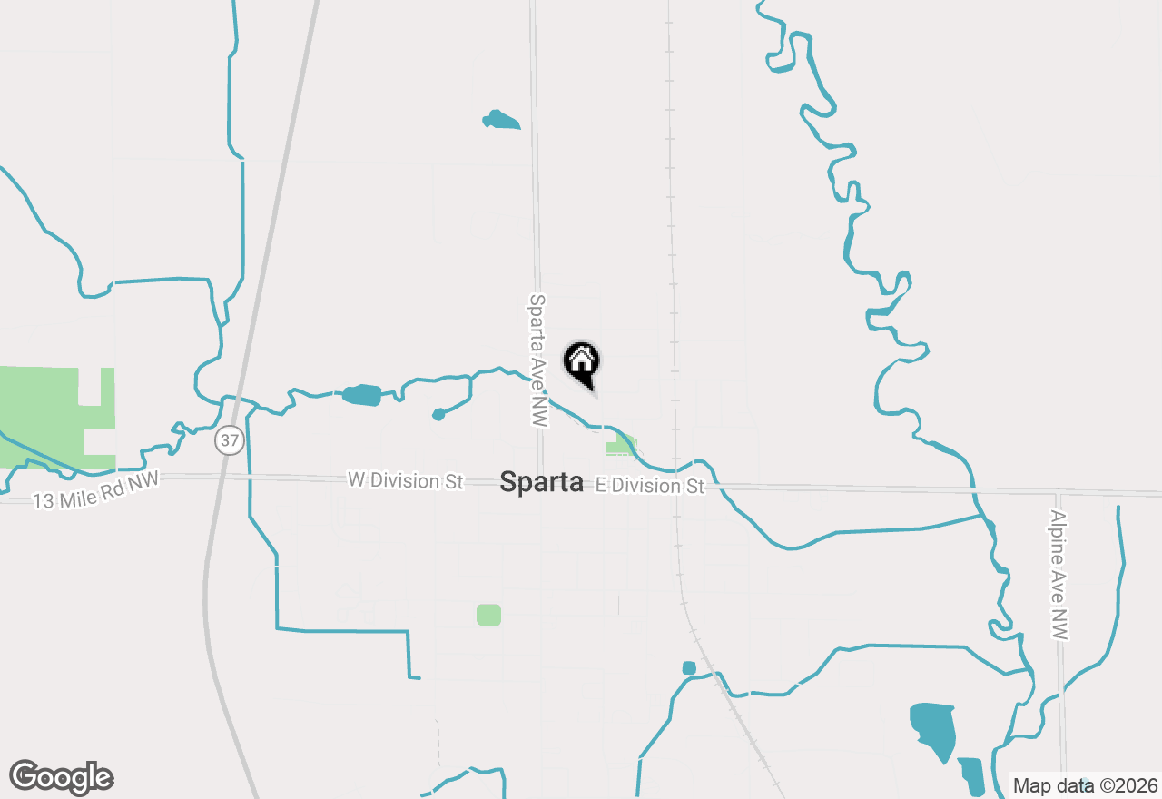 Map of 82 Grove Street, Sparta, MI 49345
