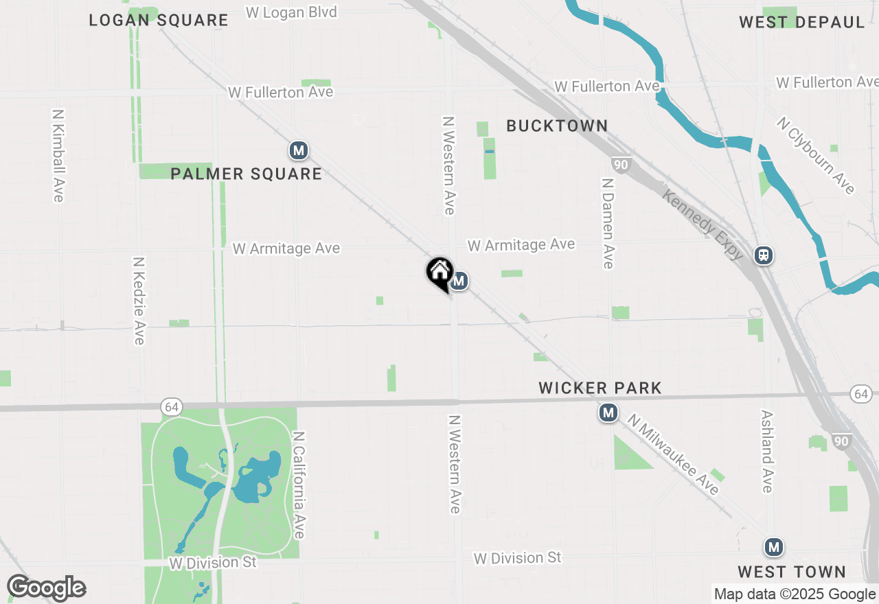 Map of 2418 W Moffat Street #1, Chicago, IL 60647