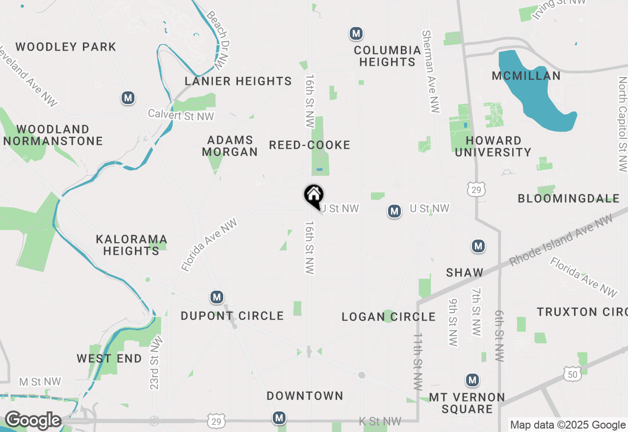 Map of 1925 16th Street Nw #502, Washington, DC 20009