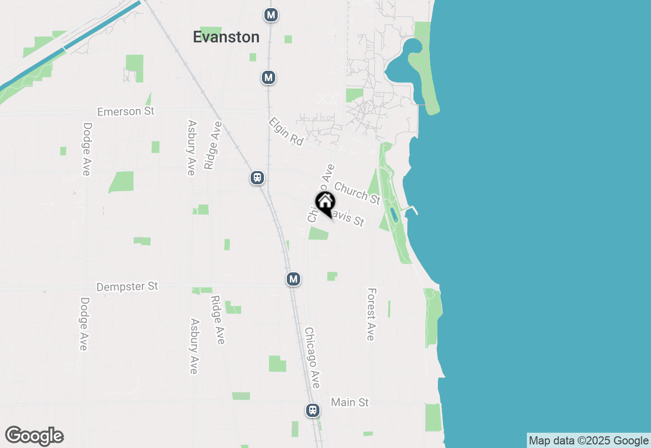 Map of 1508 Hinman Avenue #7D, Evanston, IL 60201