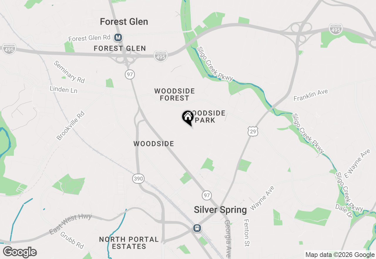 Map of 1305 Woodside Parkway, Silver Spring, MD 20910