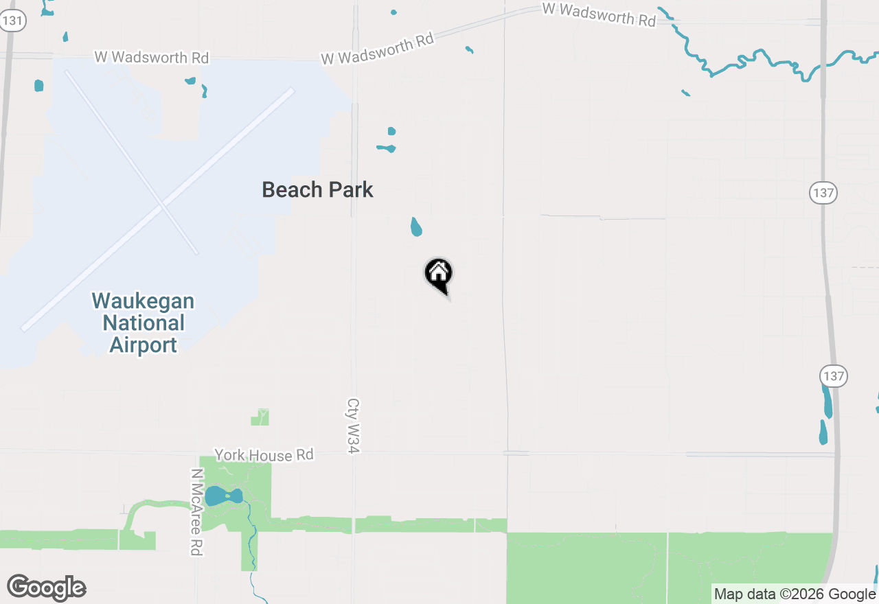 Map of 38221 N New York Avenue, Beach Park, IL 60087