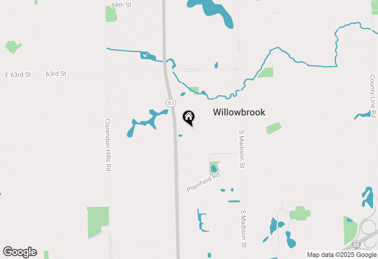 Map of 849 Cramer Court, Willowbrook, IL 60527