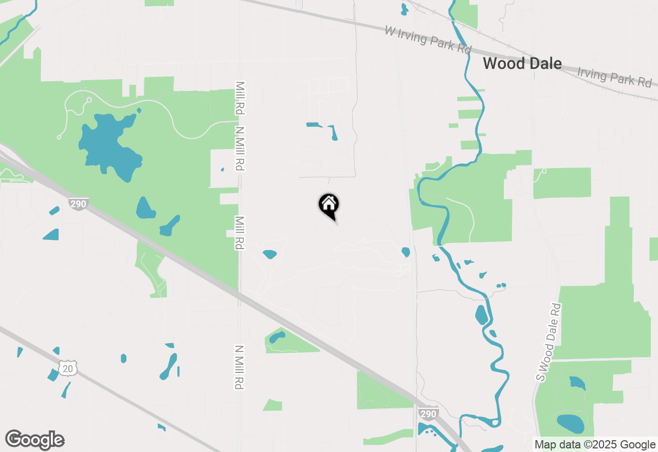 Map of 601 Catherine Court #601, Wood Dale, IL 60191