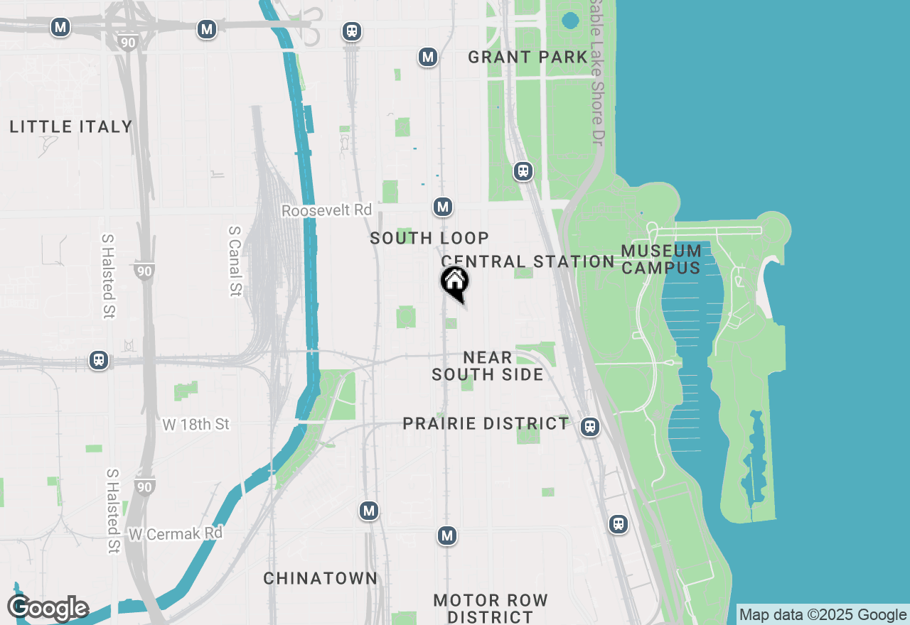 Map of 1440 S Wabash Avenue #203, Chicago, IL 60605