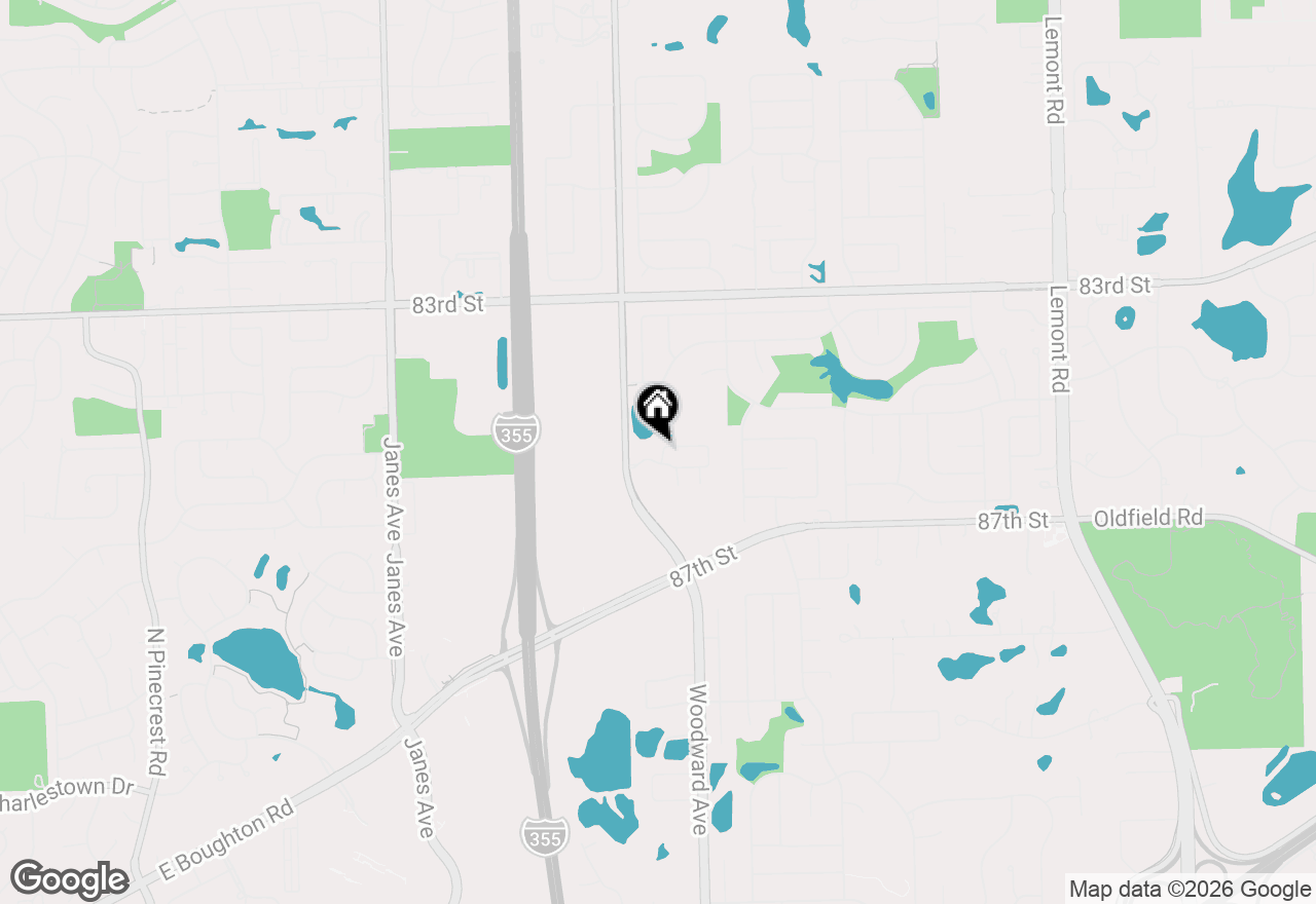 Map of 8484 Liberty Lane, Woodridge, IL 60517