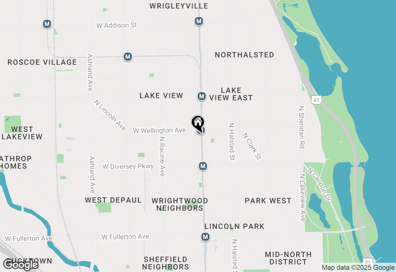 Map of 2943 N Sheffield Avenue #3, Chicago, IL 60657