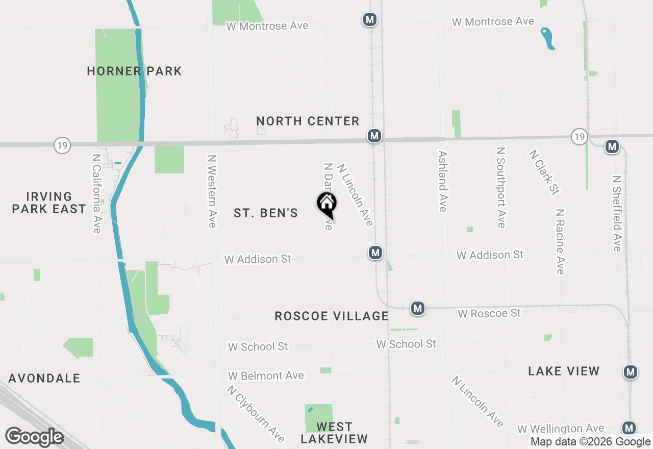 Map of 3706 N Damen Avenue #1, Chicago, IL 60618