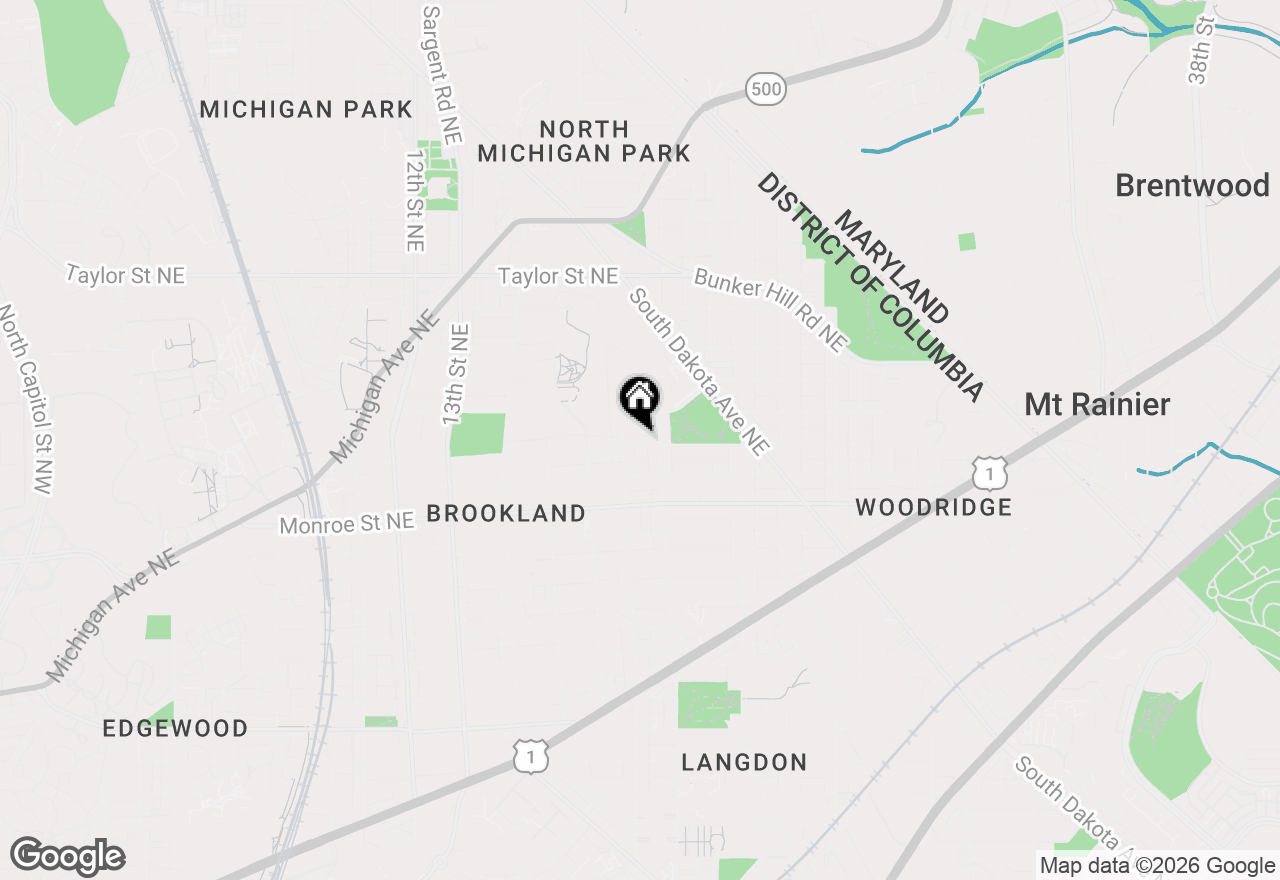 Map of 1714 Otis Street Ne, Washington, DC 20018