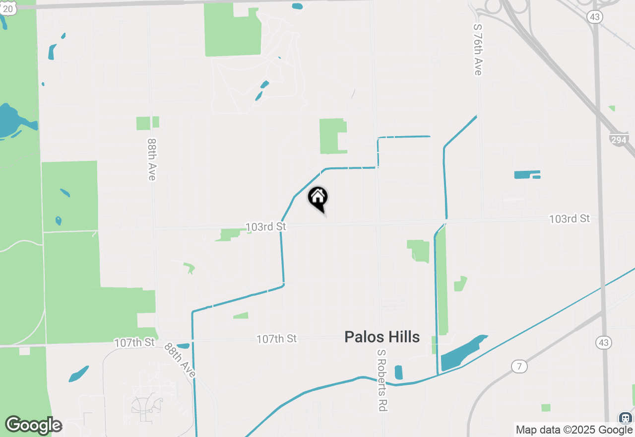 Map of 10248 S 82nd Avenue, Palos Hills, IL 60465