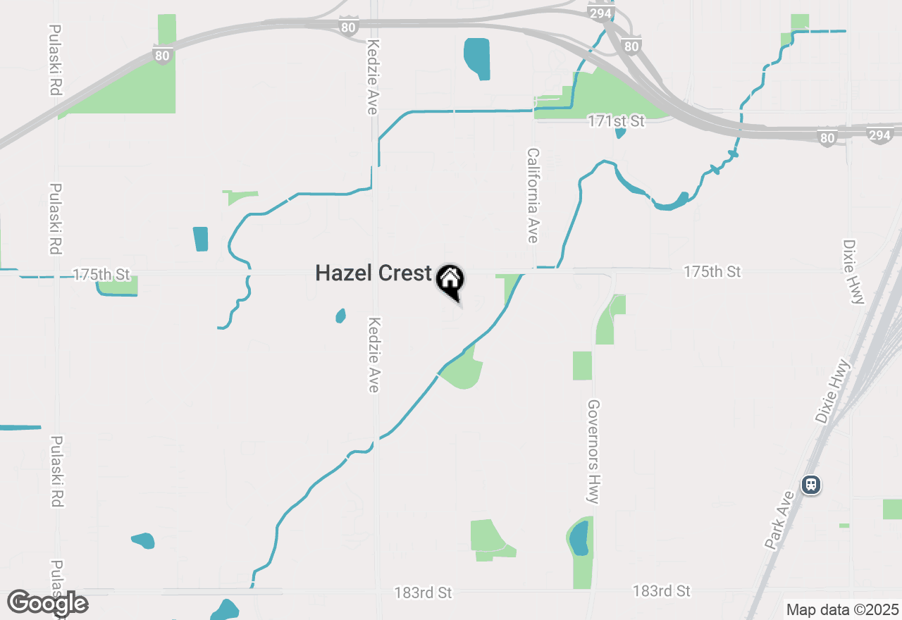 Map of 7 E Carriageway Drive #110, Hazel Crest, IL 60429